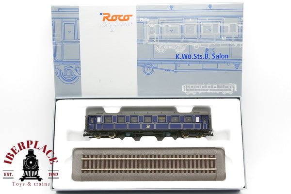 1:87 AC Roco 44807 Salonwagen K.Wü.Sts.B. vagón pasajeros con luz H0 escala ho 00