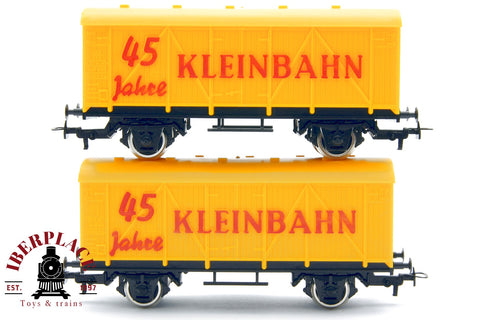 1:87 DC 2x Kleinbahn Güterwagen vagones mercancías 45 Jahre H0 escala ho 00