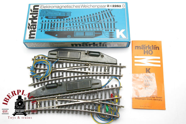 1:87 New Märklin 2263 Elektromagnetisches Weichenpaar desvíos sistema K H0 escala ho 00