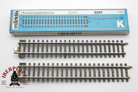 1:87 New Märklin 2291 Übergangsgleisstucke Tramos de vía de transición sistema K H0 escala ho 00