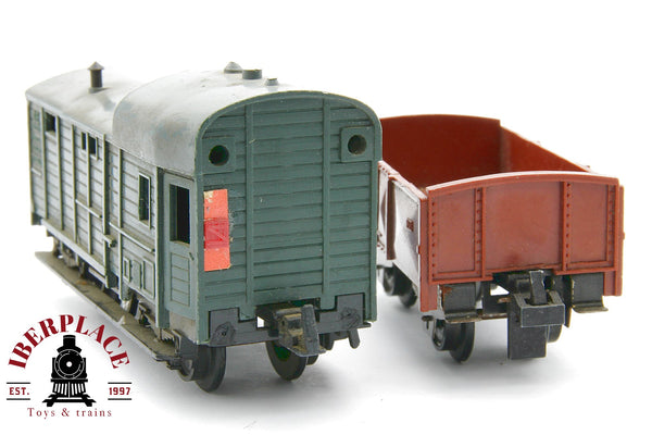 1:87 DC Trix 2x Güterwagen vagones mercancías DB 120 520 / 32 907 H0 escala ho 00