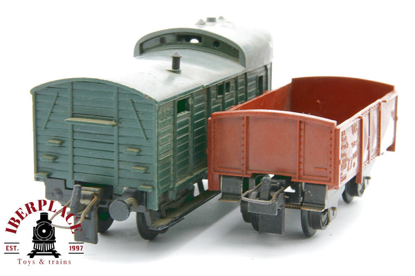 1:87 DC Trix 2x Güterwagen vagones mercancías DB 120 520 / 32 907 H0 escala ho 00