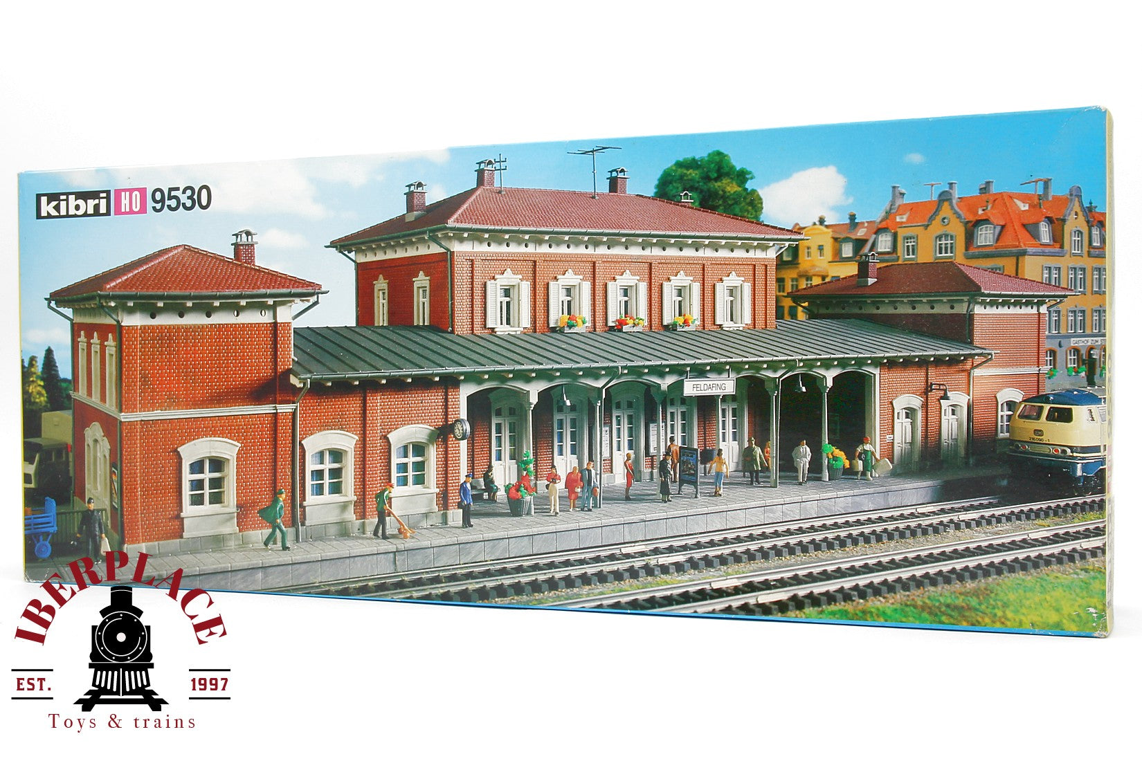 1:87 Kibri 9530 FELDAFING HAUPTBAHNHOF estación de tren 64x19x17cm H0 escala ho 00