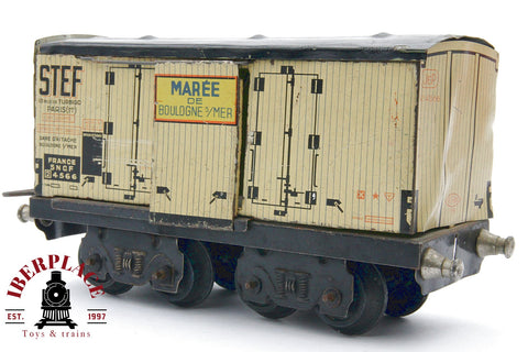 Spur 0 Jep France blech Güterwagen antiguo vagón mercancías SNCF 4566 chapa metálica