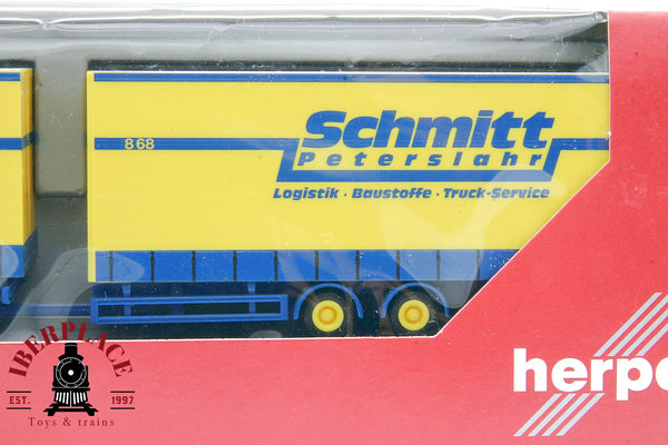 1/87 Herpa LKW Scania TL 04 HZ Camión Truck Schmitt Peterslahr 768 escala ho 00 modelcars