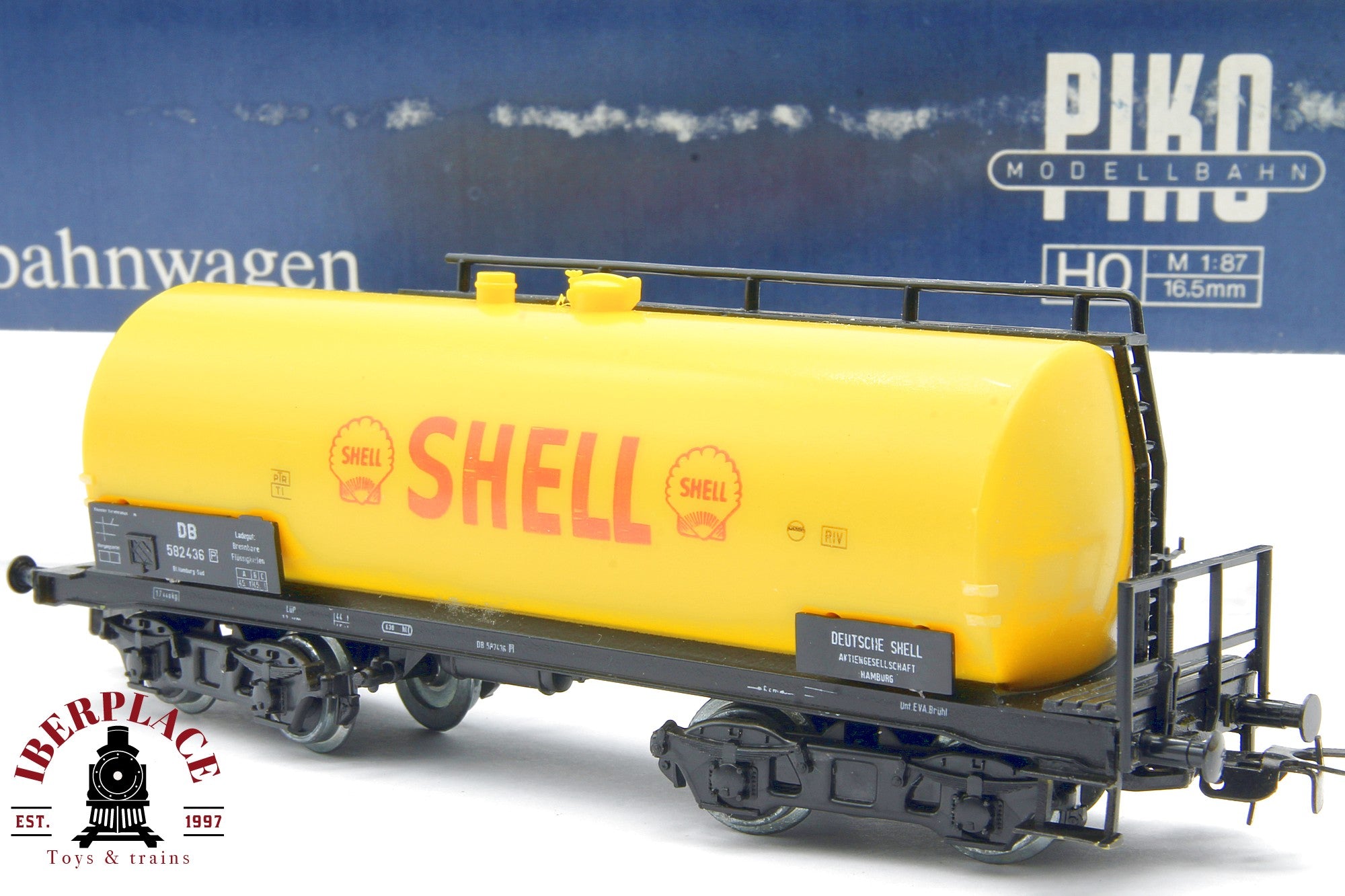 1:87 DC PIKO 5/6424/071 vagón mercancías Shell DB 582436 Güterwagen H0 Escala ho 00 Modelismo
