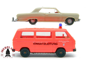 1/87 WIKING Herpa 2x furgoneta de emergencias Volkswagen VW ho 00 Automodelismo