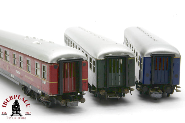 1:87 AC Märklin 3x vagones pasajeros y restaurante en metal DB DSG H0 Escala ho 00