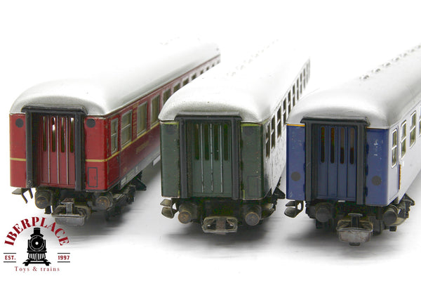 1:87 AC Märklin 3x vagones pasajeros y restaurante en metal DB DSG H0 Escala ho 00