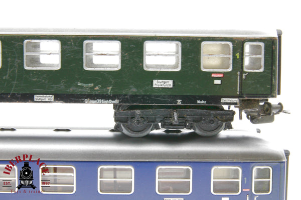 1:87 AC Märklin 3x vagones pasajeros y restaurante en metal DB DSG H0 Escala ho 00