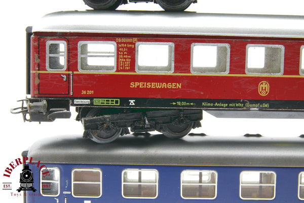 1:87 AC Märklin 3x vagones pasajeros y restaurante en metal DB DSG H0 Escala ho 00