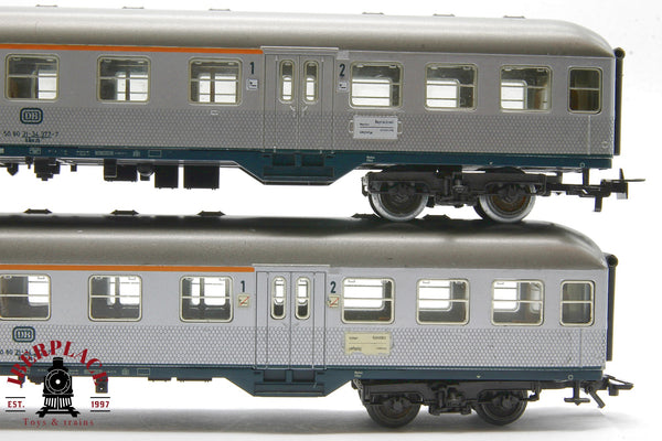 1:87 AC Märklin 4x 4159 4158 vagones pasajeros DB Silberlinge H0 Escala ho 00