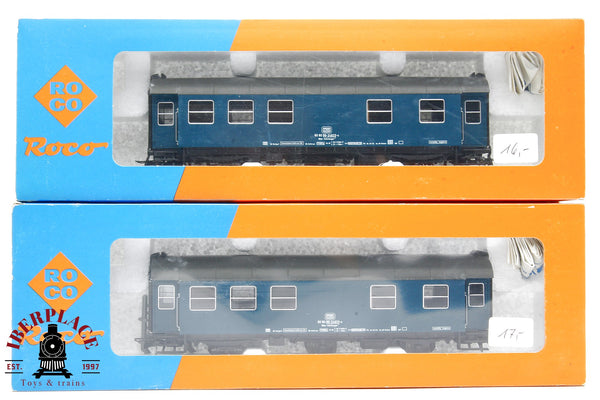 1:87 AC Roco 2x 44321A 44320A vagones pasajeros DB 50 80 99 H0 escala ho 00