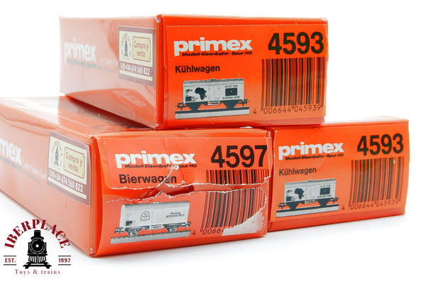 1:87 AC Primex Märklin 3x 4593 4597 vagones mercancías DB Burkina faso H0 escala ho 00