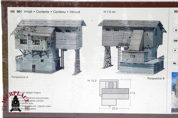1:87 Faller 961 Antigua fábrica de grava 20x17.5x15.2cm H0 escala ho 00