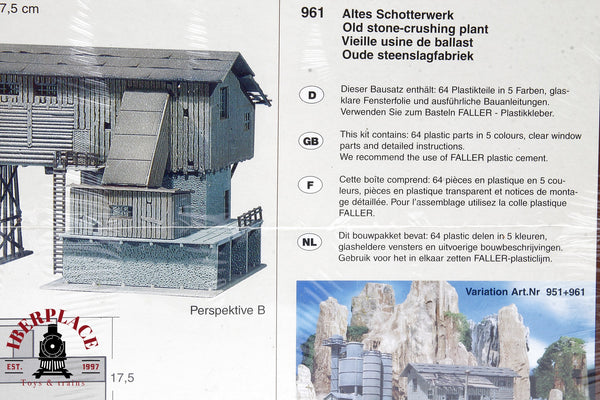 1:87 Faller 961 Antigua fábrica de grava 20x17.5x15.2cm H0 escala ho 00
