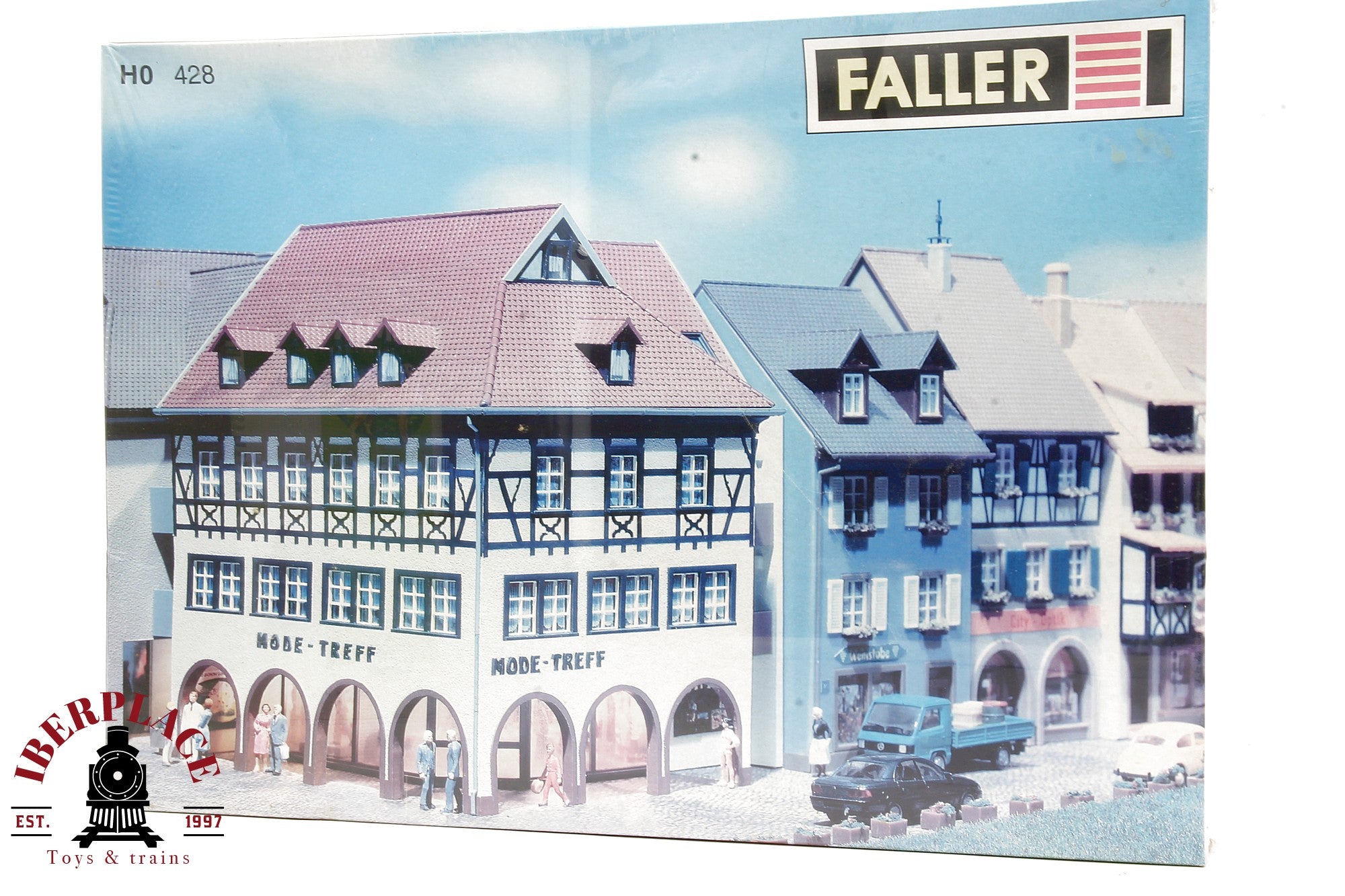 1:87 Faller 428 Casa en la esquina de la ciudad Mode treff H0 escala ho 00