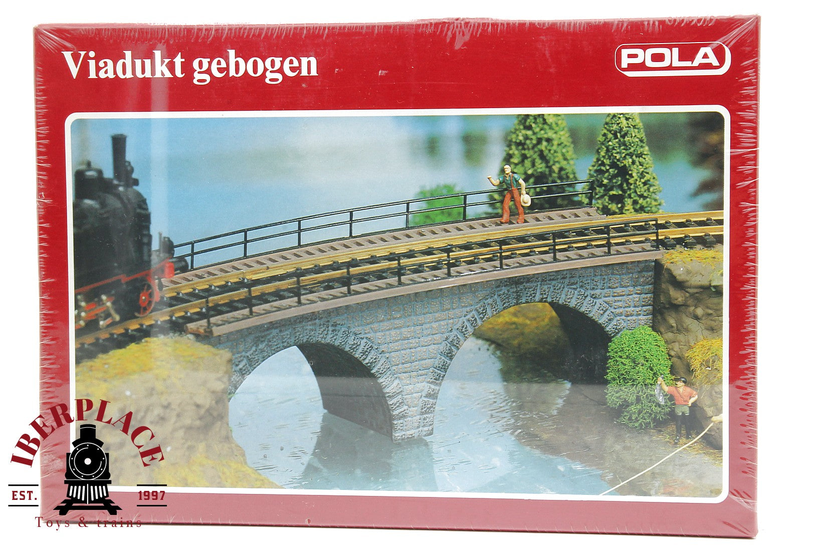 1:87 NEW Pola 624 Viadukt gebogen Viaducto curvo 205x63x63mm  Radius 357mm  H0 escala ho 00