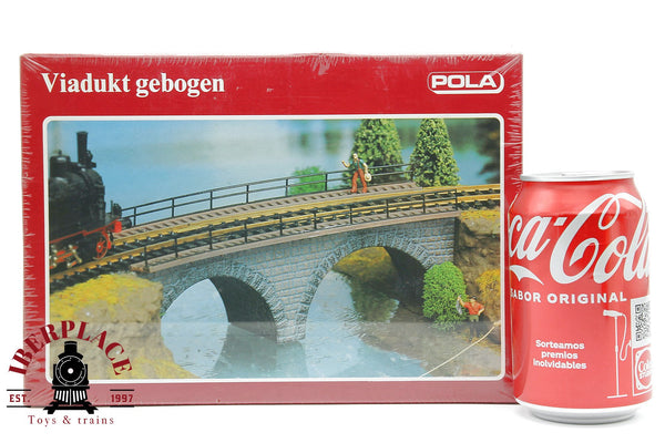 1:87 NEW Pola 624 Viadukt gebogen Viaducto curvo 205x63x63mm  Radius 357mm  H0 escala ho 00