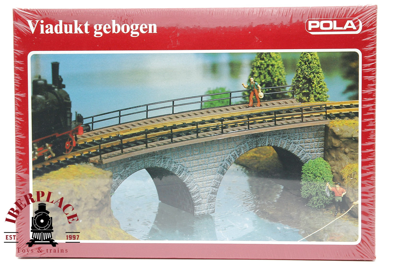 1:87 NEW Pola 624 Viadukt gebogen Viaducto curvo 205x63x63mm  Radius 357mm  H0 escala ho 00