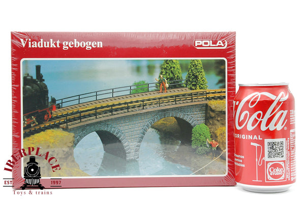 1:87 NEW Pola 624 Viadukt gebogen Viaducto curvo 205x63x63mm  Radius 357mm  H0 escala ho 00