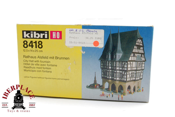 1:87 New Kibri 8418 Rathaus Alsfeld mit Brunnen Ayuntamiento con fuente H0 escala ho 00