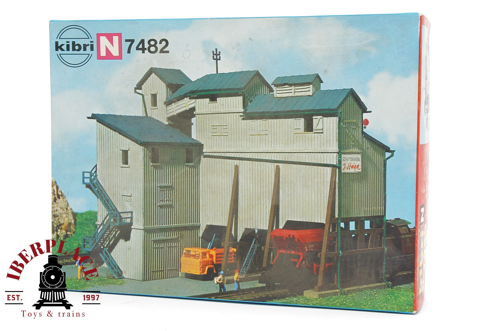 1:160 New Kibri B-7482 gravel mill stone estacion de carga de grava N escala