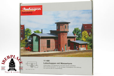 1:87 Auhagen 11 400 Lokschuppen mit Wasserturm cobertizo locomotora 245x120x127cm H0 escala ho 00