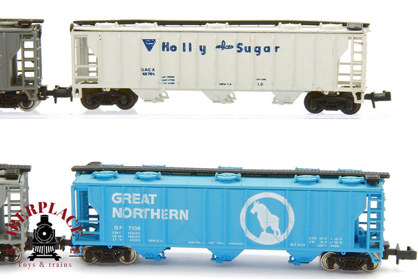 1:160 5x Bachmann Güterwagen B&O Holly sugar great northern vagones mercancías  N escala