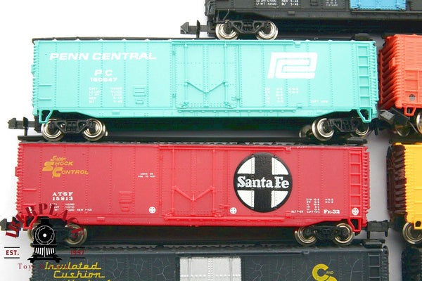 1:160 9x Bachmann Güterwagen Pacific Fruit Santa Fe B&M Penn central vagones mercancías  N escala