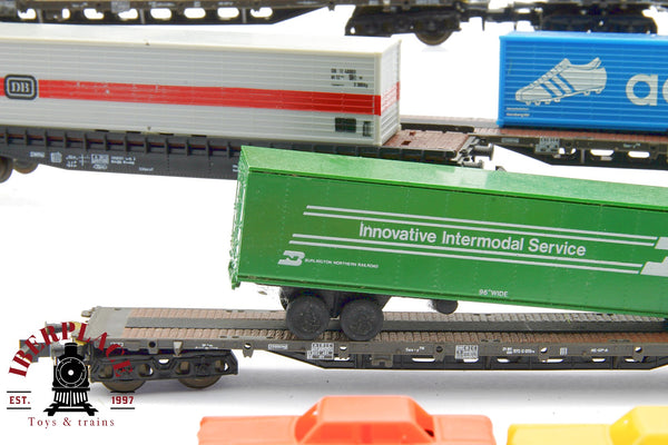 1:160 6x Roco Güterwagen vagones mercancías plataforma DB N escala