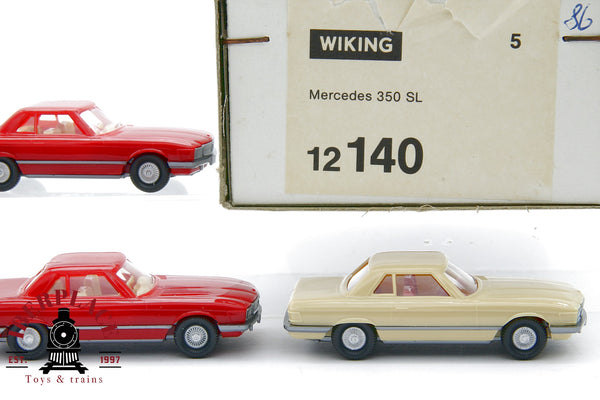 1/87 NEW Wiking 12 140 5x PKW Mercedes Benz MB 350 SL coches H0 00 escala