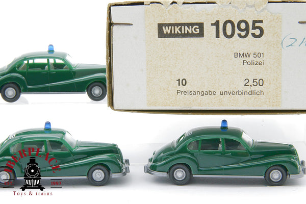 1/87 NEW Wiking 1095 5x PKW BMW 501 Polizei coches de policia H0 00 escala