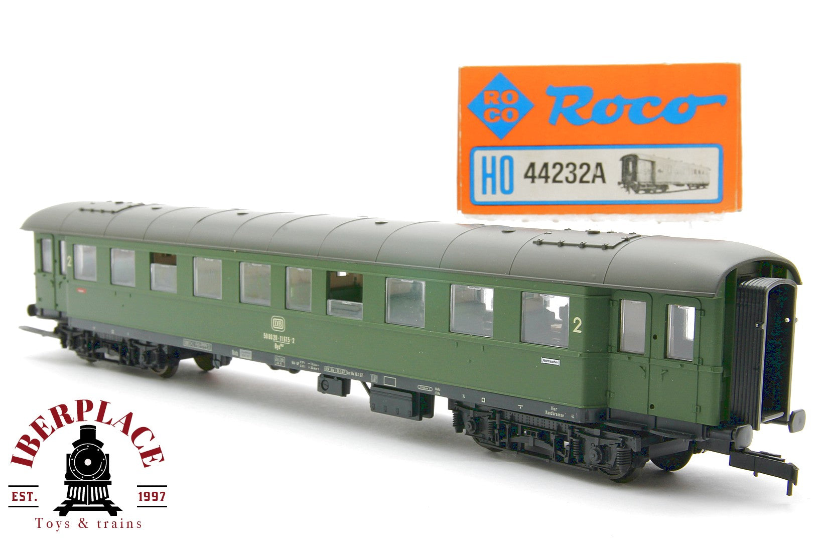 1:87 DC Roco 44232A Personenwagen DB 50 80 28-11 615-2 vagón pasajeros H0 escala ho 00