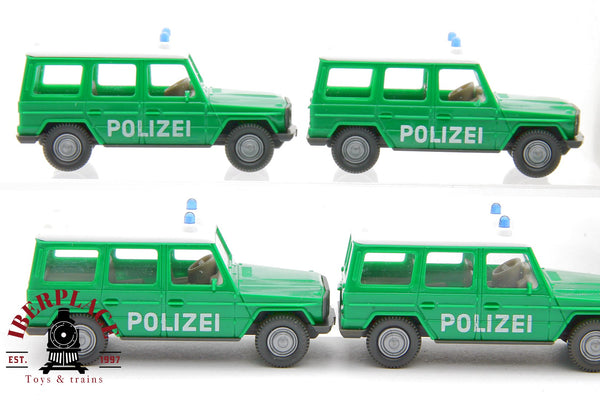 1/87 NEW Wiking 1066 5x PKW Mercedes Benz MB 230 Polizei coches de policia H0 00 escala
