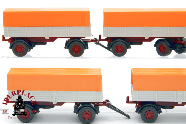 1/87 NEW Wiking 402 5x PKW Anhänger remolques para camiones H0 00 escala