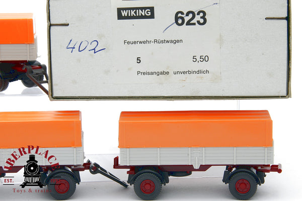 1/87 NEW Wiking 402 5x PKW Anhänger remolques para camiones H0 00 escala
