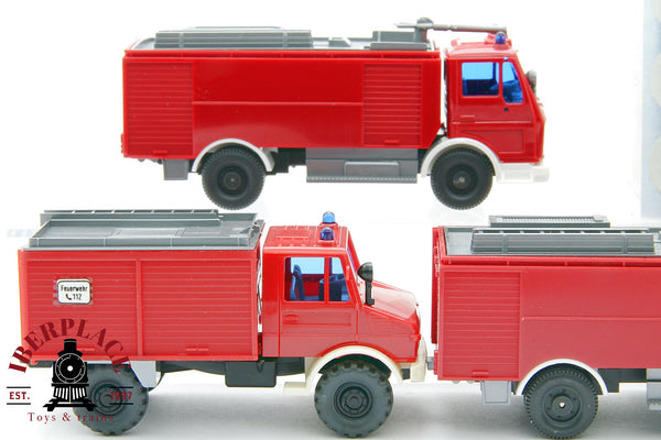 1/87 NEW Wiking 621 5x LKW Tanklöschfahrzeug camiones de bomberos H0 00 escala