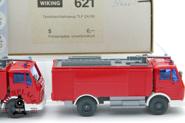 1/87 NEW Wiking 621 5x LKW Tanklöschfahrzeug camiones de bomberos H0 00 escala