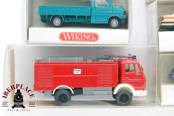 1/87 NEW Wiking 6x 297 071 813 057 058 621 LKW PKW Volkswagen Opel Jaguar coches camión bomberos H0 00 escala