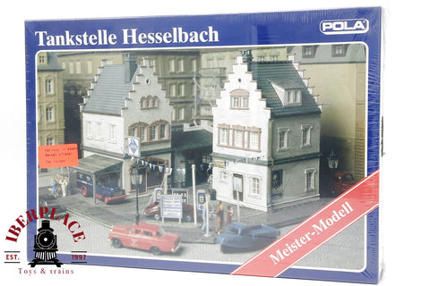 1:87 POLA 131 Meister-Modell Tankstelle Hesselbach estación de servicio H0 escala 1:87 ho 00 H0 escala ho 00