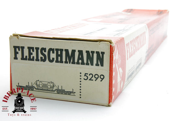 1:87 DC Fleischmann 5299 Tiefladewagen vagón mercancías Brown Boveri DB  H0 escala ho 00
