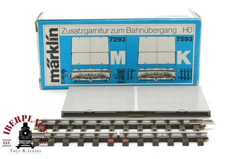 1:87 Märklin 7593 K Zusatzgarnitur zum Bahnübergang pieza adicional para el paso a nivel H0 escala ho 00