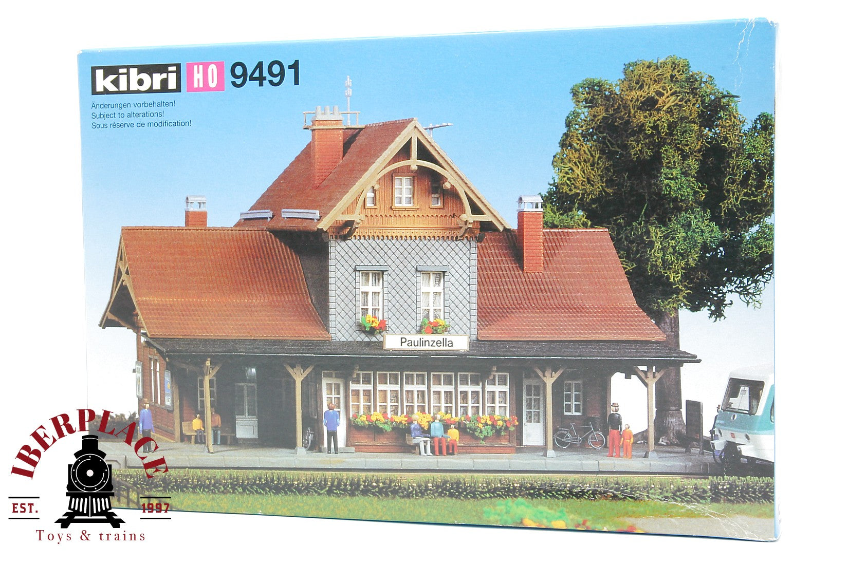 1:87 Kibri 9491 Bahnhof Paulinzella estación de tren 25,5x15,5x14cm H0 escala ho 00