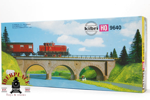 1:87 Kibri B-9640 Steinbogenbrücke Puente de arco de piedra 33.7x8x7cm H0 escala ho 00