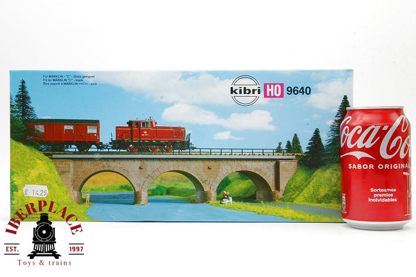 1:87 Kibri B-9640 Steinbogenbrücke Puente de arco de piedra 33.7x8x7cm H0 escala ho 00