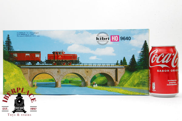 1:87 Kibri B-9640 Steinbogenbrücke Puente de arco de piedra 33.7x8x7cm H0 escala ho 00