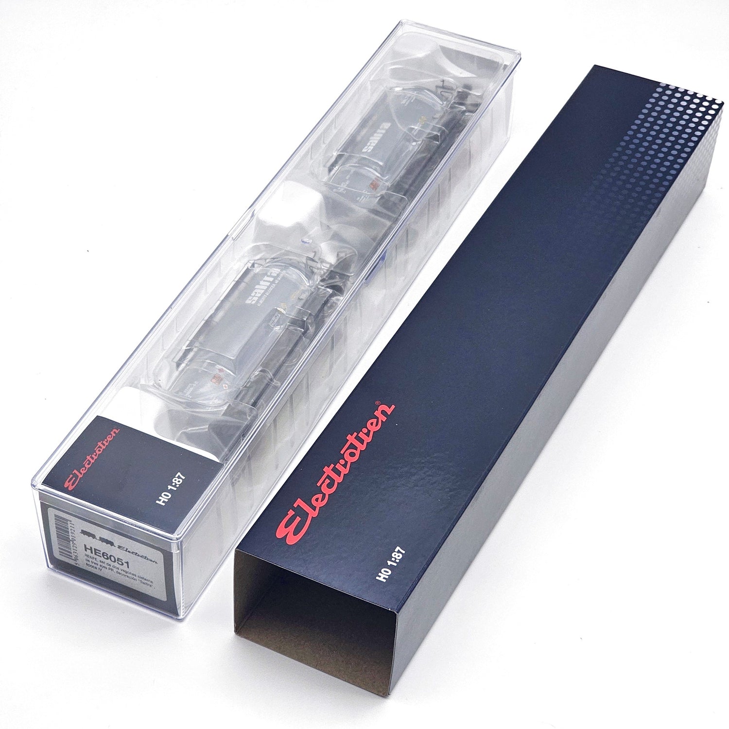 Set de 2 vagones cisterna RENFE “Saltra” de 3 ejes – Escala H0 – Electrotren HE6051 (época IV)