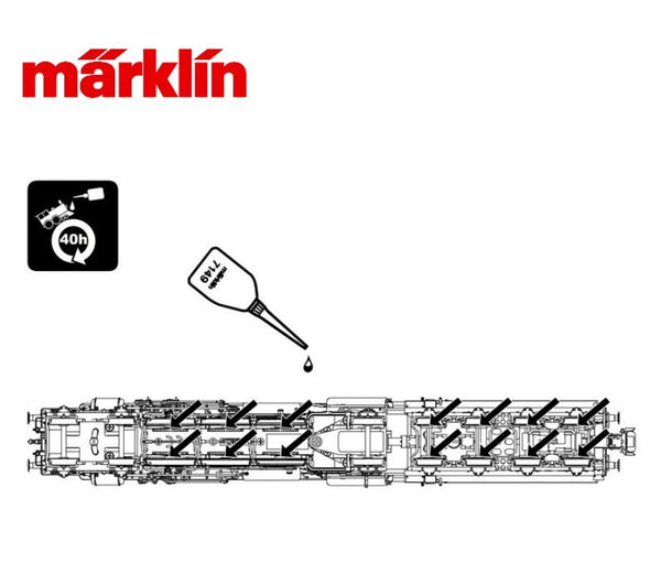 1:87 Märklin 7149 Schmieröl Engrasador con inyector dosificador 10 ml H0 TT N Z escala