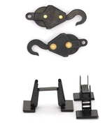 Märklin Kit Repuestos Vagón Grúa H0 – E406190 + E321360 | 4 Piezas Metal | Compatible 4611 · 4671 · 46715